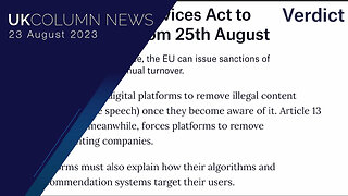 EU’s Digital Services Act Is Simply Censorship - UK Column News