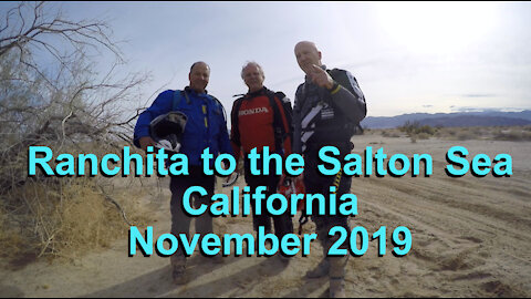 Ranchita to the Salton Sea California - November 2019