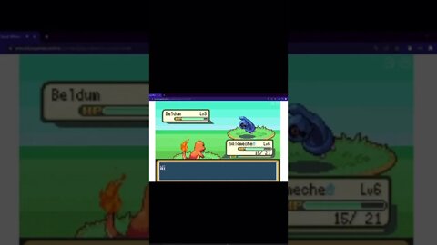 Pokémon FireRed - Wild Beldum Used Take Down!