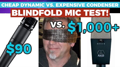 Can a $90 mic sound like a $1000 mic? — BLINDFOLD TEST — Shure SM57 vs. AKG C-414