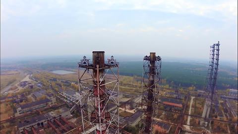 Drone footage captures mysterious abandoned Russian factory