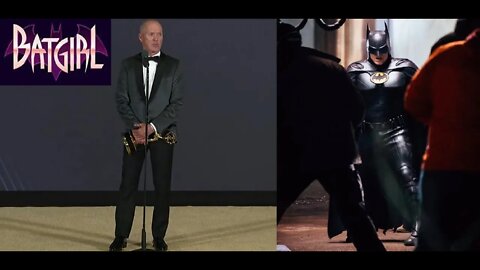 Michael Keaton Gets Asked about BATGIRL After Winning Emmy - The Race Swap That Got Away