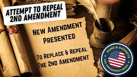ATTENTION: An Amendment To REPEAL & REPLACE The 2nd Amendment