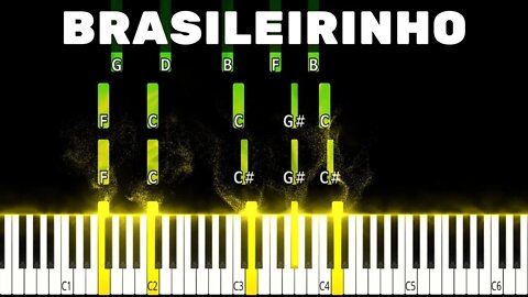 Como Tocar Brasileirinho - Piano Music Tutorial