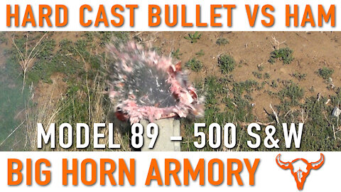 Hard Cast Bullet vs Ham – Big Horn Armory