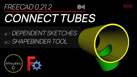 😮 EASY - FreeCAD ShapeBinder Tutorial - FreeCAD Tube - FreeCAD Pipe