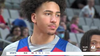 Kansas forward Jalen Wilson 'hyped' after watching teammates drafted in NBA Draft