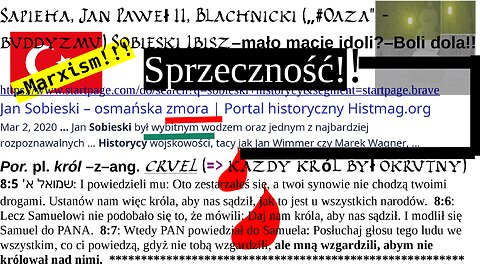 Sapieha, Jan Paweł II, Blachnicki („#Oaza” -buddyzmu) Sobieski Ibisz–mało macie idoli?–Boli dola!!