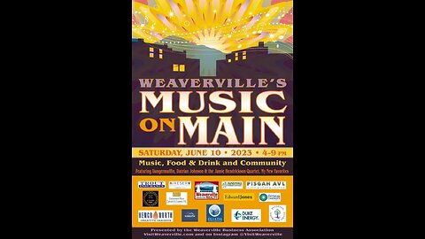 NW NC 6/10/23 80°F Weaverville NC Music on Main festival