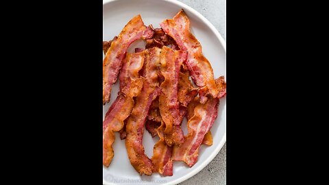 Air-fried crispy bacon