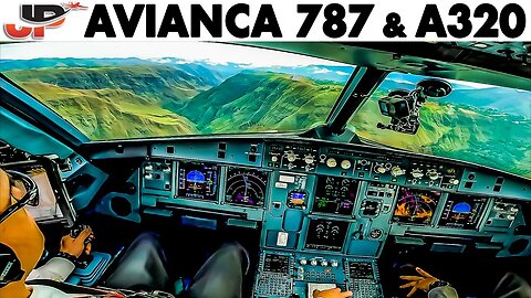 Avianca Cockpit A320 & 787 Extreme Airport, Go-Around, Diversion