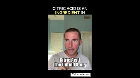 Cultivate Elevate and Citric Acid