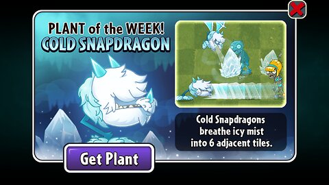 Plants vs Zombies 2 - Epic Quest - Money Plant Showcase - Cold Snapdragon - January 2023