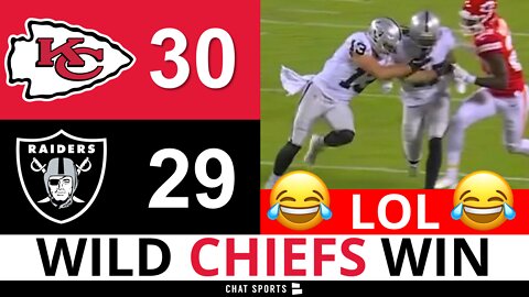 Chiefs vs. Raiders Postgame Shows: Patrick Mahomes & Travis Kelce Pull Off BIG COMEBACK