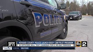 Howard County police to test body worn cameras