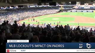 MLB lockout's impact on padres