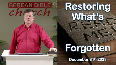 Restoring What's Forgotten