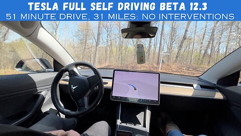 Tesla Full Self Driving Beta 12.3: 51 Minutes, 31 Mile Drive: No Interventions
