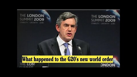 What happened to the G20's new world order
