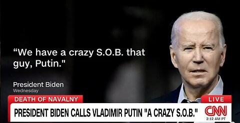 Putin on Biden's 'crazy S.O.B.' comment. Biden is GREAT For RUSSIA thinks Putin