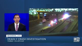 DPS: Deadly crash involving a pedestrian on I-10 near 99th Ave