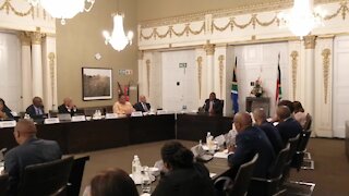 SOUTH AFRICA - Cape Town - President's CEO Meeting (Video) (RUQ)