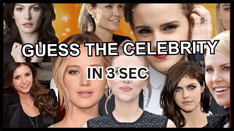 Guess the celebrity in 3 seconds challenge