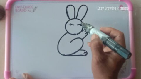 Easy Drawing Pictures: Learn to draw a rabbit