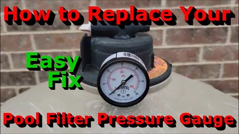 How to Replace Your Pool Filter Pressure Gauge