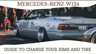Mercedes Benz w124 - Guide to change your rims and tire size tutorial