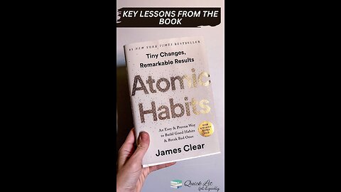 Key Lessons From Atomic Habits | QuickLit | Get it, quickly #shorts #shortvideo #foryou