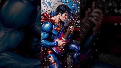 Superman guitarrista #guitar #superman