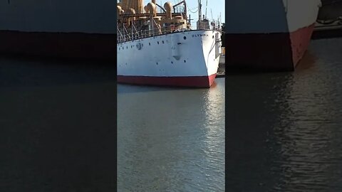 Glancing at Olympia(the ship)