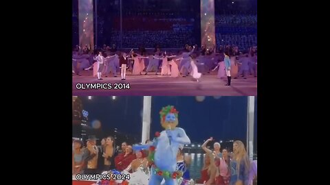 2014 OLYMPIC GAMES CEREMONY SOCHI RUSSIA🩰💃🕺🇷🇺VS 2024 OLYMPIC GAMES OPENING PARIS FRANCE🇫🇷🎪🎟️🎭👩‍🎤🧟💫