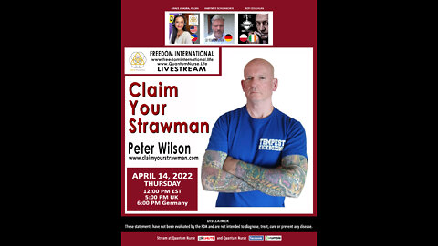 Peter Wilson- "Claim Your Strawman"