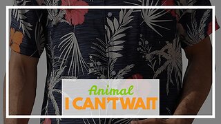 Animal Hawaiian Shirts for Men - Vintage Button Down Mens Hawaiian Shirts Short Sleeve Series 5