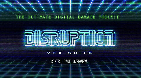 An overview of the Disruption Glitch AE Toolkit inside the CINEPUNCH Bundle for Adobe After Effects.