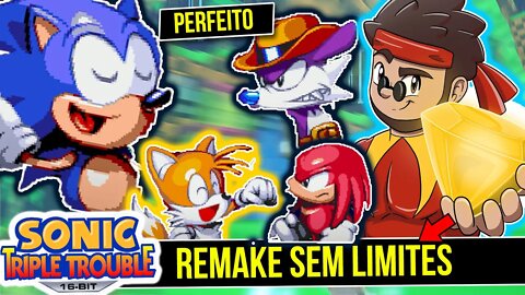 Sonic Triple Touble 16 Bits - Remake do SONIC sem LIMITES | Rk Play