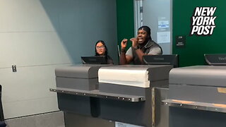 Frontier Airlines clerk unleashes fury on 'involuntarily bumped' passengers after delay: 'I will call the police'