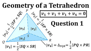 Geometry of a Tetrahedron: Question 1: Calculating Surface Area with Cross Products