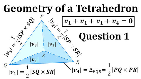 Geometry of a Tetrahedron: Question 1: Calculating Surface Area with Cross Products