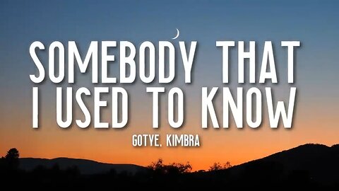 Gotye - Somebody That I Used To Know (Lyrics)