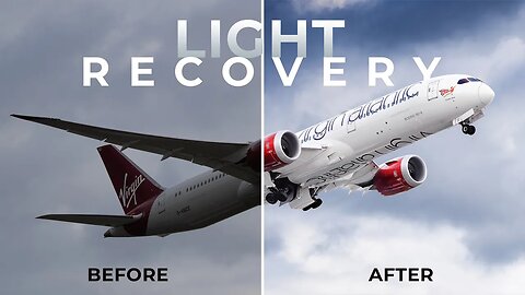 EXTREME Light Recovery | Aviation Photography | Photoshop tutorial