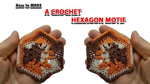 How To Make A Crochet Hexagon Motif l Crafting Wheel
