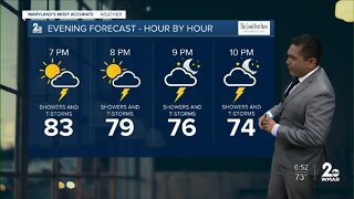 Cesar Cornejo's WMAR-2 News Weather Forecast for Sunday Evening