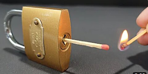 Way To Open A Lock With Matches |mr.ashish
