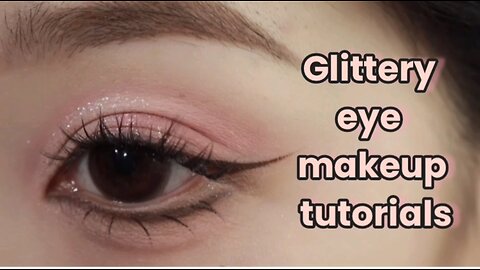 Spotlight eye makeup tutorial ✨️ | Glittery eye makeup