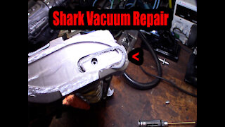 Shark vacuum roller brush belt rubbing through side plastic repair solution