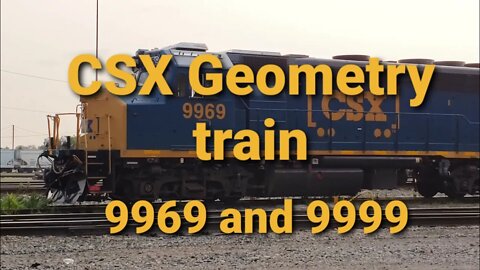 CSX 9969 and 9999 Geometry train, ex MARC and ex Amtrak