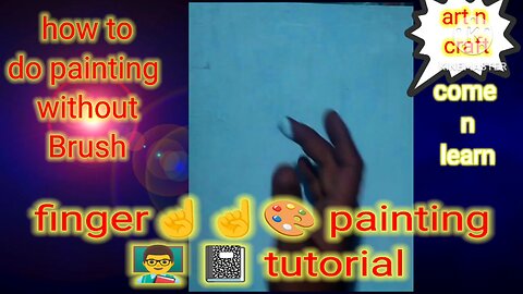 finger painting| Acrylic tutorial#finger art